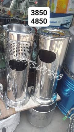 stainless steel ashtrays dustbin 0