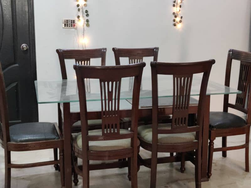 Dining table with 6 chairs 1