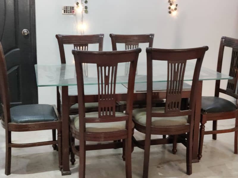 Dining table with 6 chairs 2