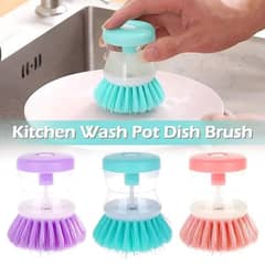 Mini Kitchen Liquid Dish Cleaning Brush