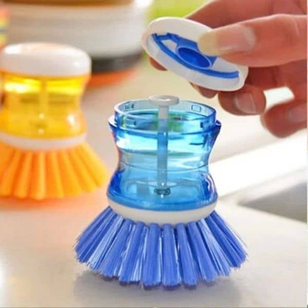 Mini Kitchen Liquid Dish Cleaning Brush 2