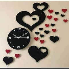 3d wall clock