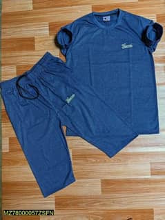 MENS JERSEY TRACKSUIT BLACK BLUE GREY