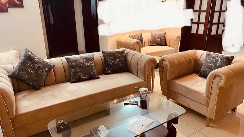 7 seater sofa set with Molty foam used. 1