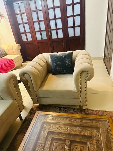 7 seater sofa set with Molty foam used. 6