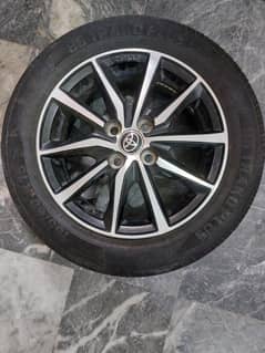 Toyota Yaris Alloy Rim and Tyre 0