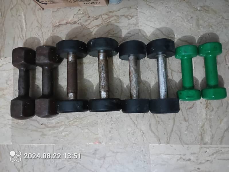 Ladies Dumbbells in Execellent Condition 1