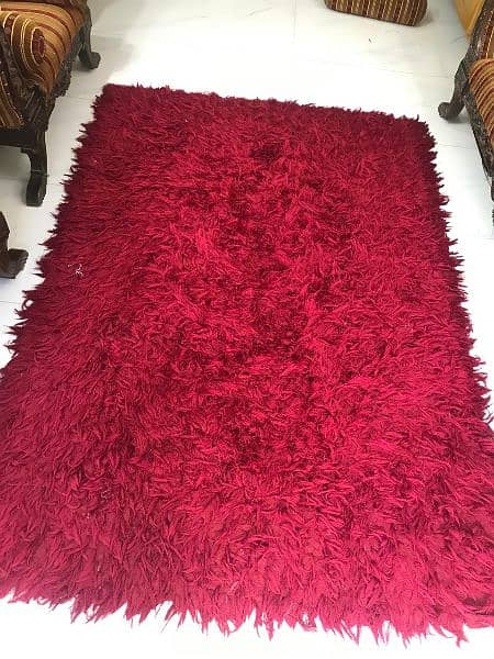 Red Furr rug 1