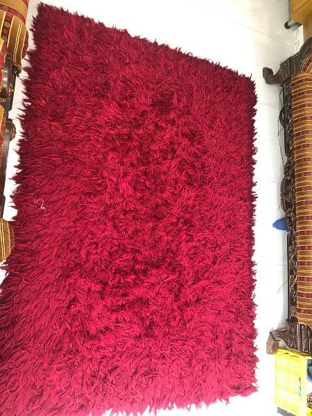 Red Furr rug 2