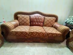 Full Drawing Room sofa+Dewan+Curtain+side table set