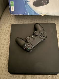 PS4 slim 500 GB just like new with box and one controller