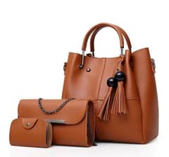 women pu leather bag set 0