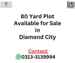 80 Yard Plot Diamond City for Sale 0