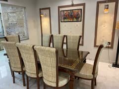 Dinning Table 8 chair Set almost new condition 9/10 price negotiable 0