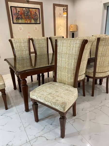 Dinning Table 8 chair Set almost new condition 9/10 price negotiable 8