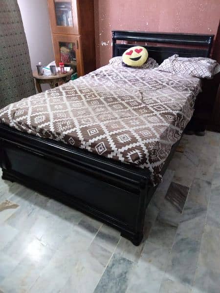 wooden bed (Price Negotiable) 5