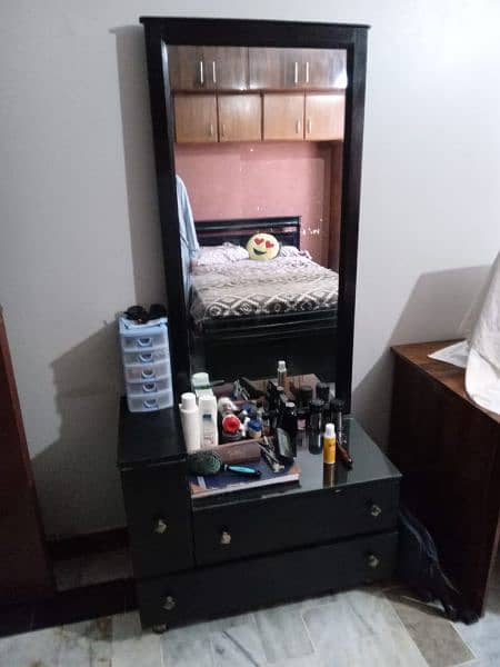 wooden bed (Price Negotiable) 6