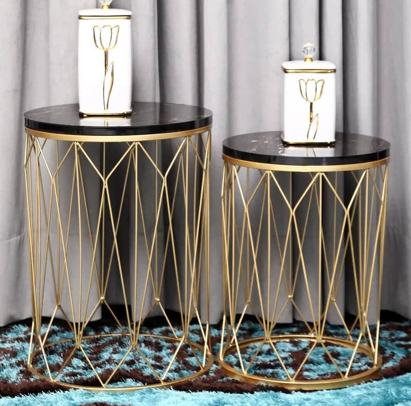 Console table Nesting table/center table /dining table/ round table 6