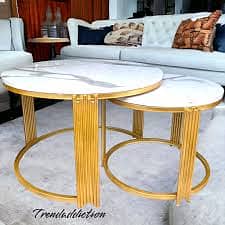 Console table Nesting table/center table /dining table/ round table 14