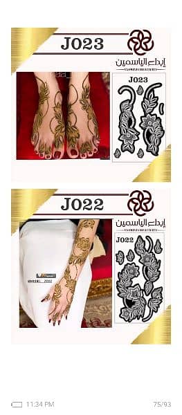 mehndi stickers shop 8