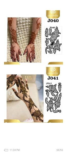 mehndi stickers shop 14