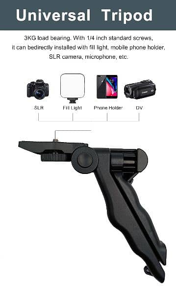 Smartphone Vlogging Kit With Tripod Phone Holder Mini Microphone 6