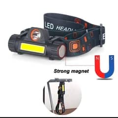 Use rechargeable waterproof head lamp torch