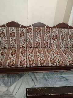 Original wooden sofa