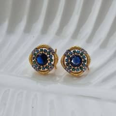 Gold Plated studs with American diamond