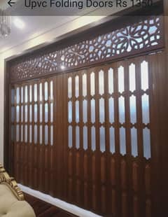 lasani folding door/door / folding partition door /wallpaper PVC pane