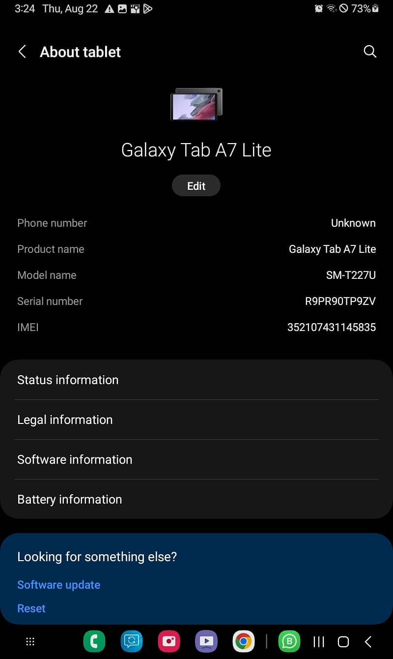 Samsung galaxy tab A7 lite (wi-fi) 1