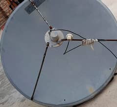 Dish Antenna complete set with HD receiver, remote & cable etc