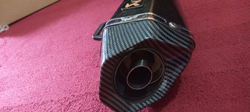 akrapovic shark exchaust with bend pipe 1