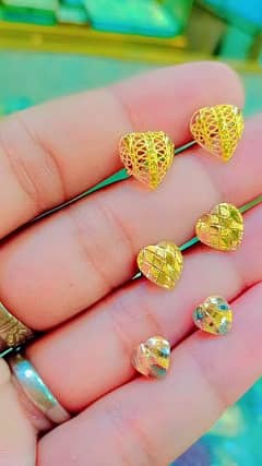 Gold tops earrings baleya ring