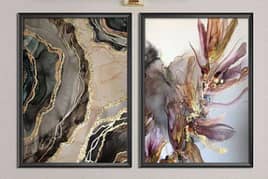 Beige & Gold Marble Fluid Design 0