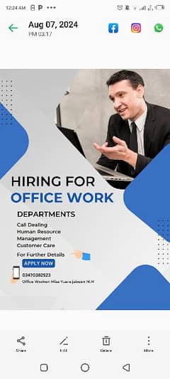 Hiring Candidates for Office Work 0