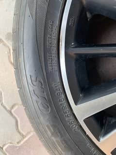 Slightly used Toyota Corolla rim with tire (only 1)