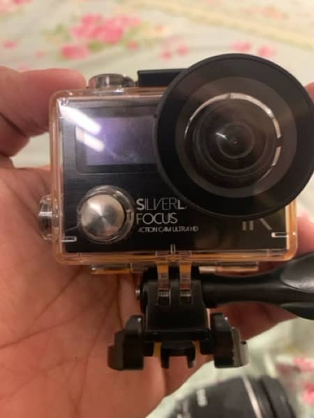 silver label focus action camera uhd 4k with waterproof case adventure 0