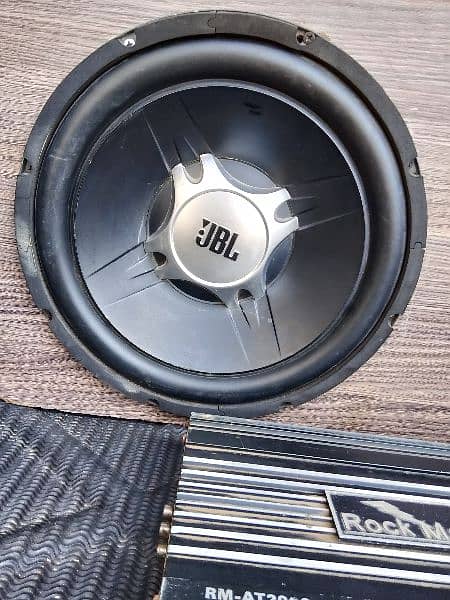 JBL boofer and amplifier 1