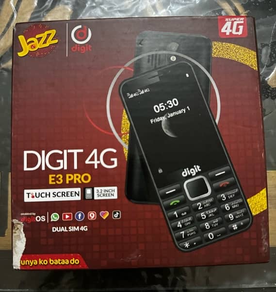 JAZZ DIGIT 4g e3 PRO NEW CONDITION 2