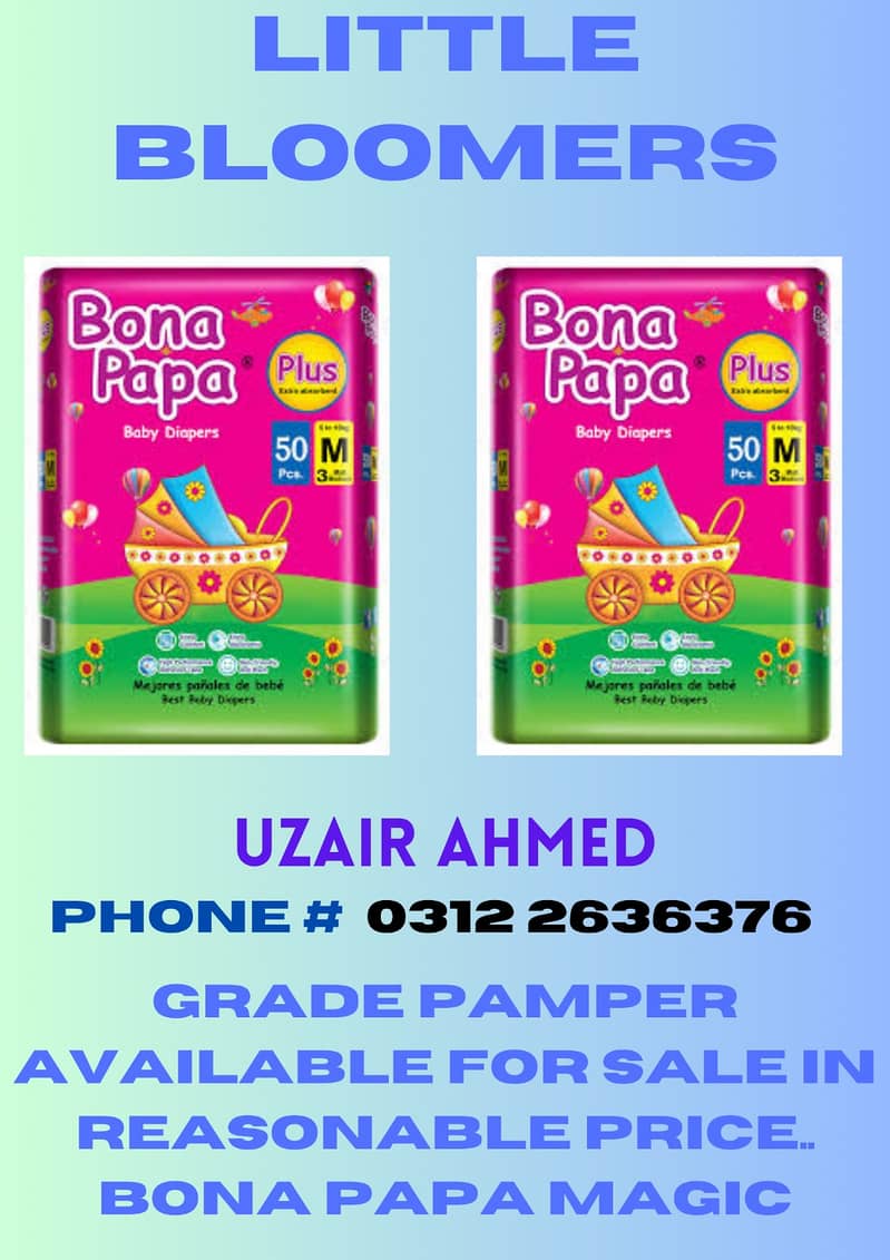 *Diaper | Bona Papa Magic | Nana smarty Diaper| BABY  DIPER* 2