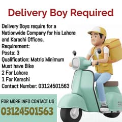 Delivery Boy Required 0