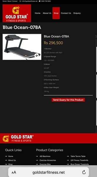 Blueocean Treadmil Brand New 3