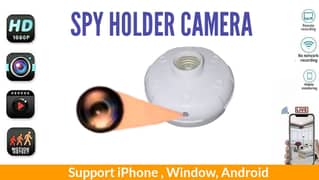 CAMERA Full HD Wifi 1080P Bulb Holder Camera Mini Security Purpose