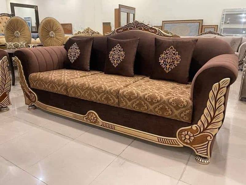 #Chinioti sofa set #wooden sofa #7seater and 5seater sofa #Simple sofa 5