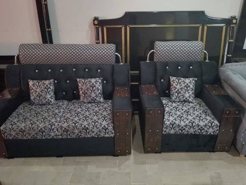 #Chinioti sofa set #wooden sofa #7seater and 5seater sofa #Simple sofa 7