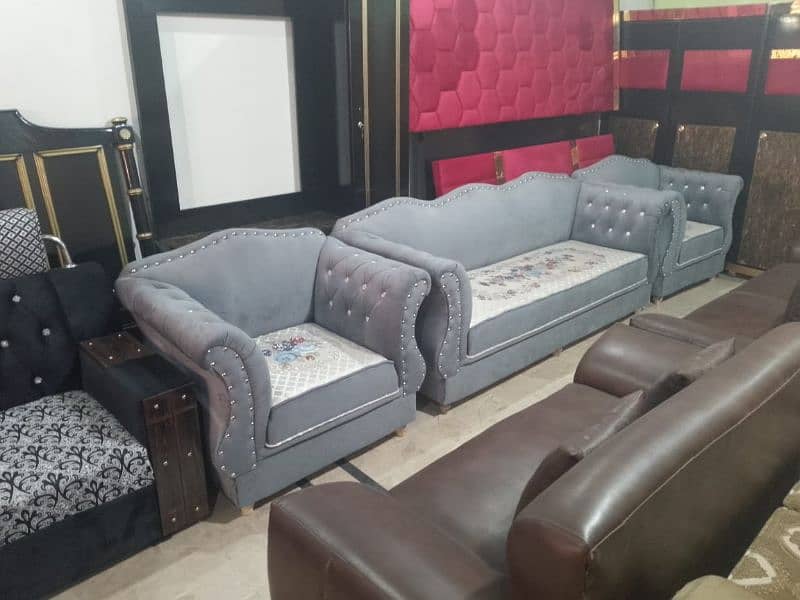 #Chinioti sofa set #wooden sofa #7seater and 5seater sofa #Simple sofa 8