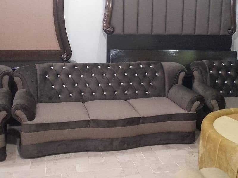 #Chinioti sofa set #wooden sofa #7seater and 5seater sofa #Simple sofa 18