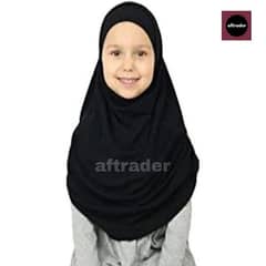 makhna head scarve Muslim hijab girls kids black,white Wholesale price