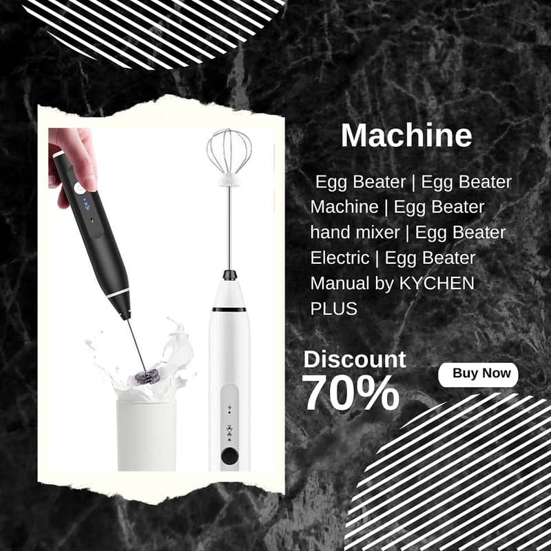 Coffee Beater Mixer Handheld Electric Mini Coffee Beater Mini High Sp 1